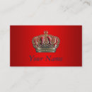 Search for blue crown standard business cards Princess