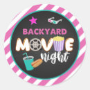 Search for backyard stickers Movie night