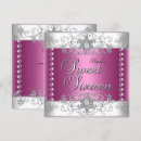 Search for diamond and pearls sweet 16 invitations Sixteen