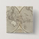 Search for globe square buttons Engraved