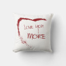 Search for love you more pillows Red