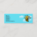 Recherche de abeille heureuse cartes visite Mignon
