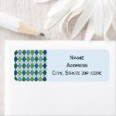 Search for argyle return address labels Black