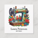 Recherche de machine coudre vintage cartes visite Dressage