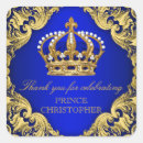 Recherche de prince et princesse autocollants Baby shower royal