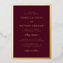 Search for maroon and gold wedding invitations Burgundy red maroon