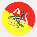 Recherche de sicilia autocollants Drapeau