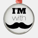 Search for mustache ornaments Black