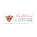Search for cow print return address labels Girl