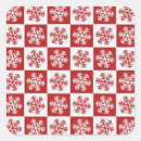 Search for red with white snowflakes stickers Pattern