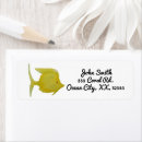 Search for tropical fish return address labels Watercolor