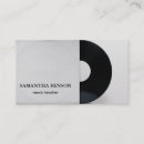 Search for vinyl record business cards Modern
