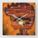 Recherche de la de afrique horloges Coucher de soleil