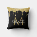 Recherche de gouttes coussins Noir