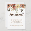 Search for elegant moving announcement cards Botanical