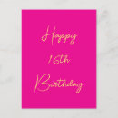 Search for birthday age postcards Hot pink