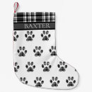 Search for white dog christmas stockings Black and white