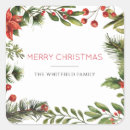 Search for christmas greenery stickers Red green