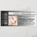 Search for admission ticket invitations Vip pass