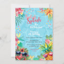 Search for pineapple pool party invitations Splish splash