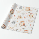 Recherche de chouette papier cadeau Boho