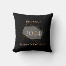 Search for new year pillows Black and gold