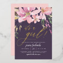 Recherche de purple baby shower fille invitations Fleurs