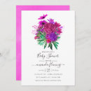 Search for fuchsia baby shower invitations Elegant