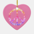 Search for peace sign ornaments Pink