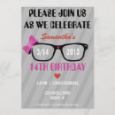Search for nerd birthday invitations Glasses