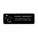 Search for art lover return address labels Black and white