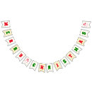 Search for green and gold bunting flags Merry christmas