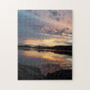 Recherche de couchers du soleil puzzles Lac