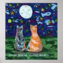 Search for cat full moon posters Orange