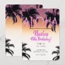 Search for hawaii birthday invitations Pink