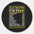 Search for characteristic stickers Gemini characteristics