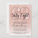 Search for 68th birthday invitations Gold
