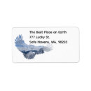 Search for flight return address labels Bird in flight