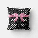 Search for black white bow pillows Pink