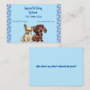 Recherche de dog visite cartes visite Gardien