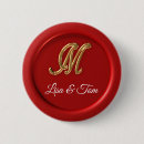 Recherche de monogrammes de mariage badges Personnalisation