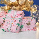 Search for surfing santa wrapping paper Merry christmas