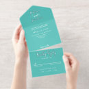 Recherche de blanc et turquoise invitations Pour eux