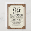 Search for surprise party for men invitations Wood