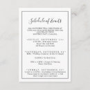Search for schedules invitations Bride