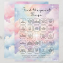 Search for bingo wedding games Watercolor