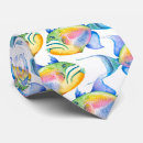 Search for tropical fish ties Watercolor