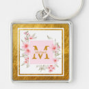 Search for pink rose floral keychains Elegant