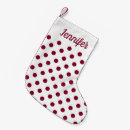 Search for burgundy christmas stockings Script