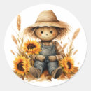 Search for scarecrow stickers Round